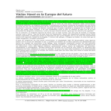 20111230 elpais havel