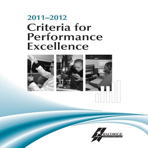 2011 2012 Performance Excellence for Business Nonprofit Criteria