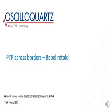 PTP across borders: Babel retold