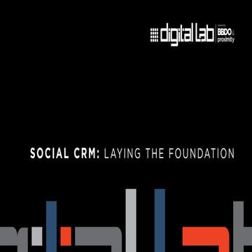Social CRM: Laying the Foundation