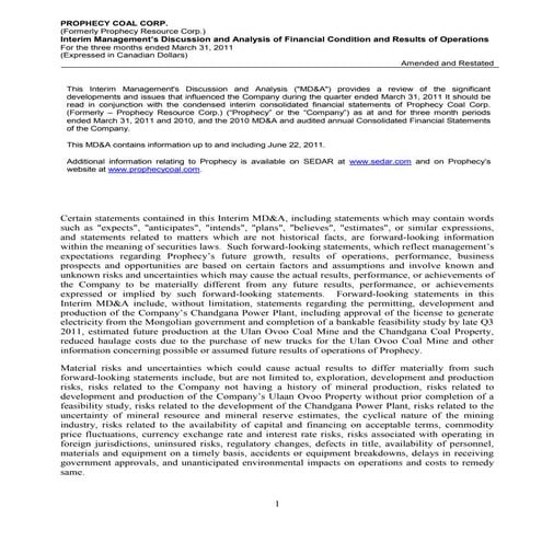 2011 annual audited financial statements