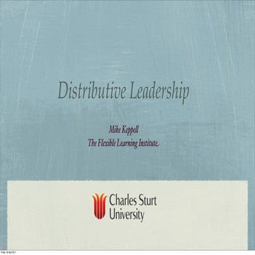 Distributive Leadership