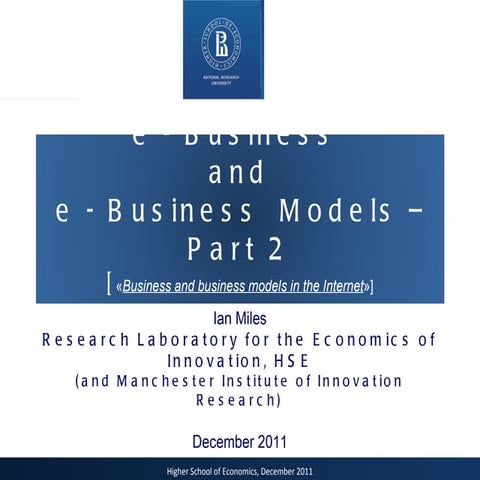 2011 autumn e business models 2