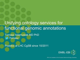Unifying ontology services for functional genomic annotations