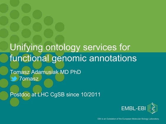 Unifying ontology services for functional genomic annotations