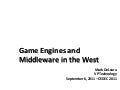 Game Engines and Middleware (2011)