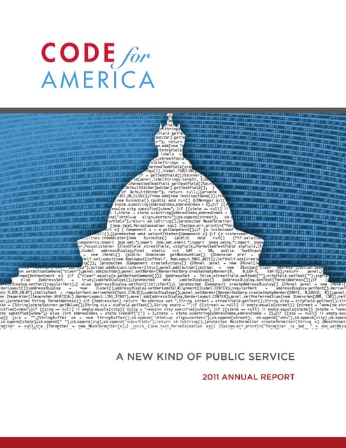 2011 Code for America Annual Report