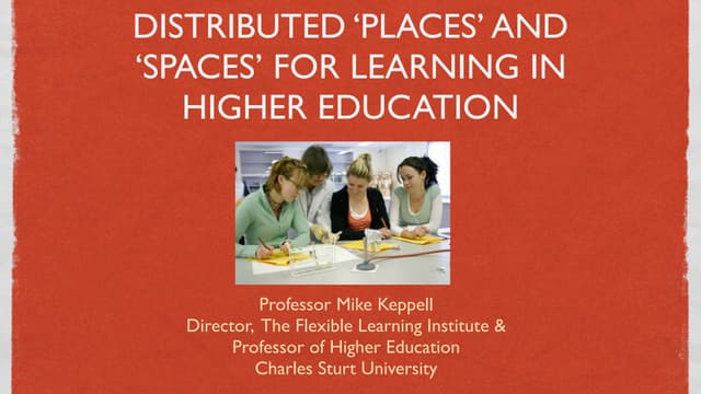 2011 - Learning Spaces Design Summit