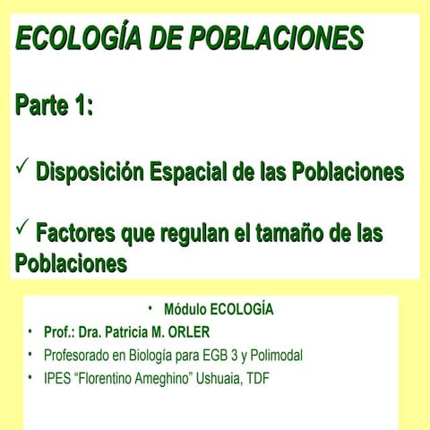 Ecologia poblaciones organismos 