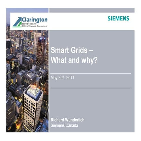 2011 Energy Summit - Siemens Smart Grid Presentation