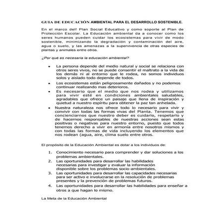 2011 guia de educación ambiental para el desarrollo sostenible