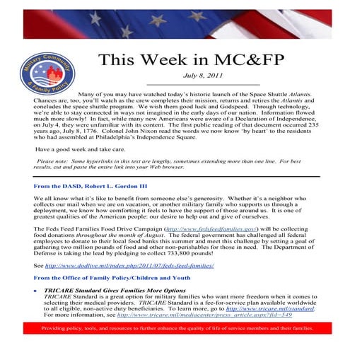 2011 july 8  this week in mc&fp