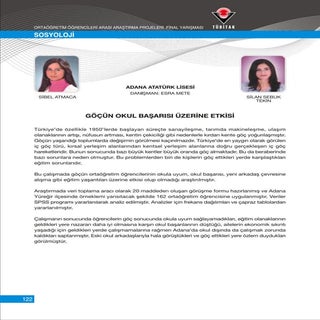 TÜBİTAK 2011 FİNALİST SOSYOLOJİ PRO...