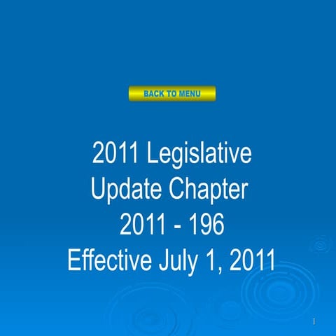 2011 Legislative Updates