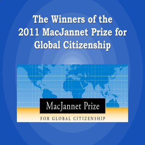 2011 MacJannet Prize Winners 