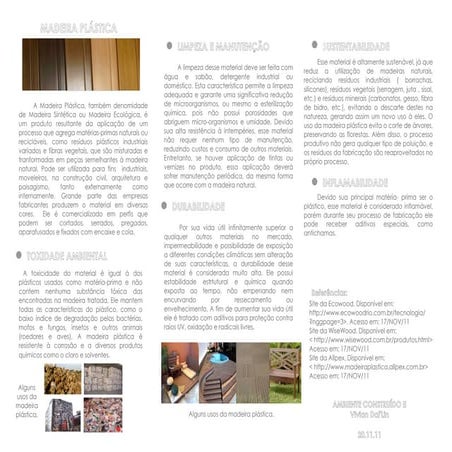 2011 madeira plástica vivian dallin