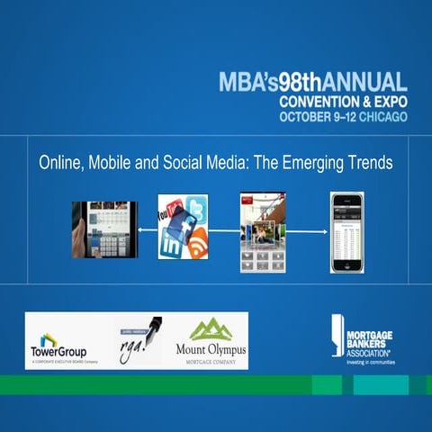 2011 MBA   Online mobile and Social Media - The Emerging Trends