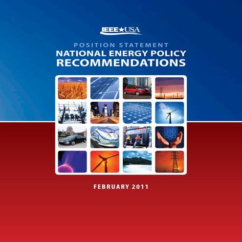 2011 National Energy Policy Recommendations   IEEE-USA