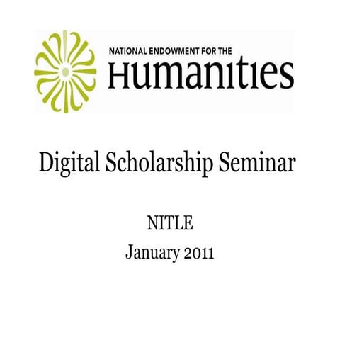 2011 odh webinar.nitle