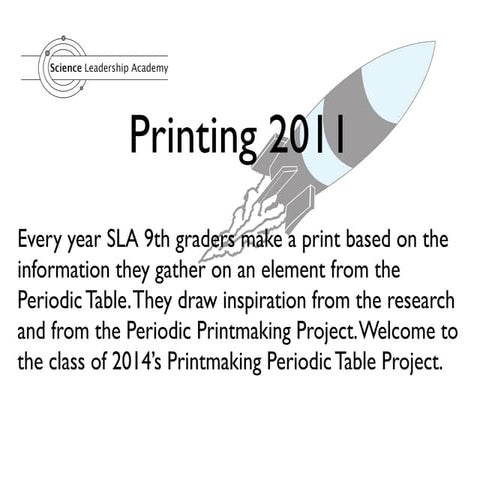 2011 printmaking periodic table
