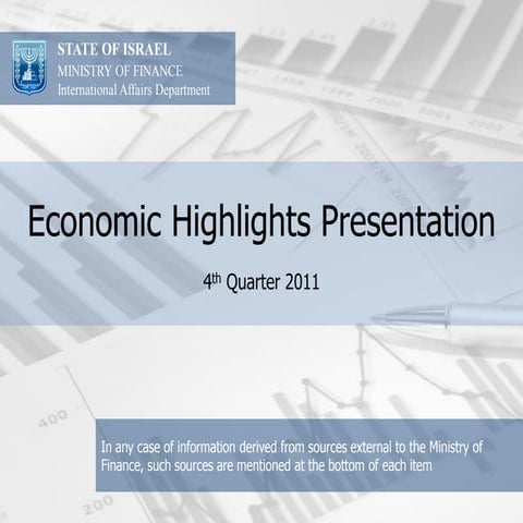 Israel’s Economic Highlights Presentation, Q4 2011