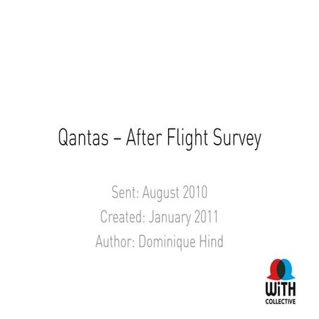 Qantas Customer Satisfaction Survey - 2010