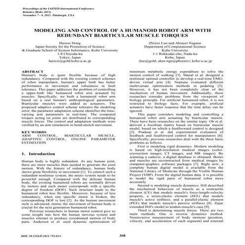 PID control dynamics of a robotic arm manipulator with two degrees of ...