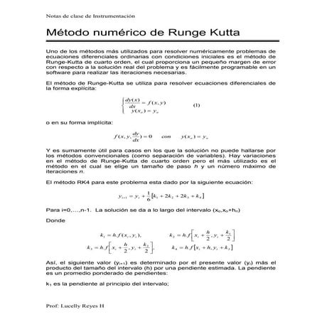 Metodo Runge Kutta | PPTX
