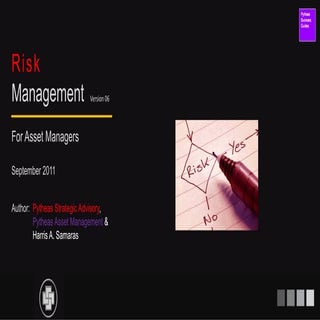 Risk Management for Asset Managers | PDF