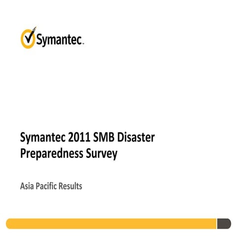 2011 SMB Disaster Preparedness Report