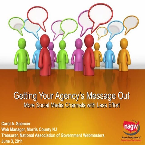 2011: GoWProNJ: Getting Your Agency's Message Out