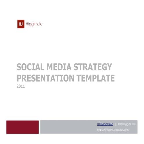Social Media Strategy Presentation Template