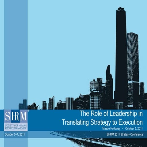 2011 strategy conference   strategy to execution - final 2