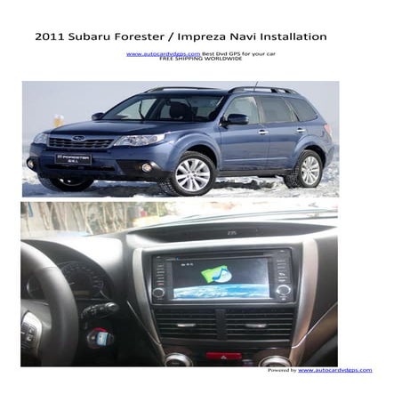 2011 subaru forester  impreza navi installation BUY IT NOW ON :www.autocardvdgps.com
