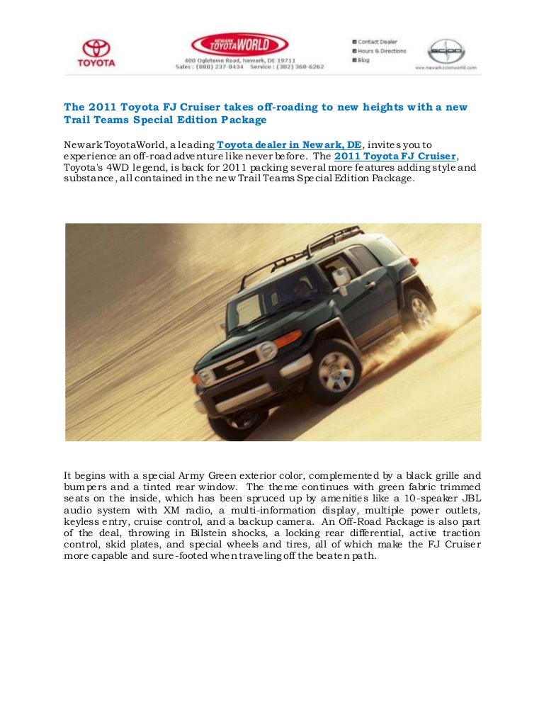 Toyota Dealers In Delaware >> 2011 Toyota Fj Cruiser Delaware Toyota Dealers In Delaware >> 2011 Toyota Fj Cruiser Delaware