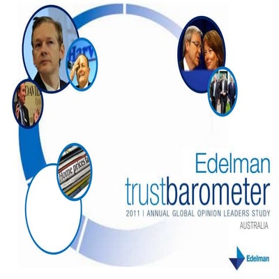 2011 Australian Edelman Trust Barometer
