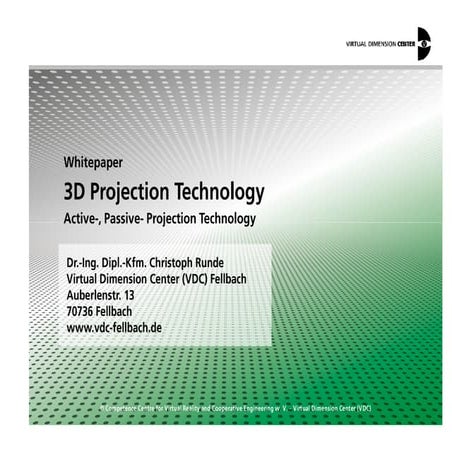 3D Projection Technology: VDC-Whitepaper