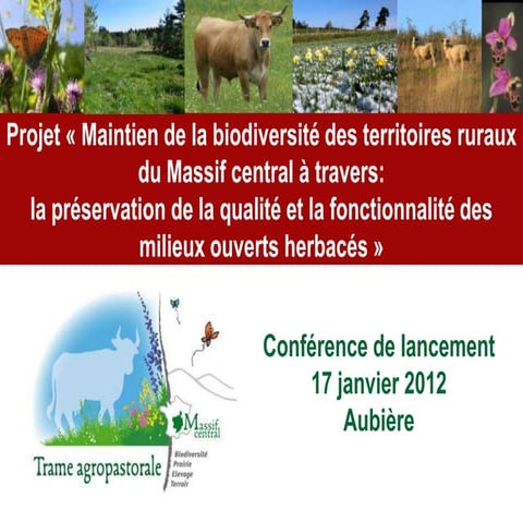 Diaporama de présentation du projet "Trame des milieux ouverts herbacés du Ma...