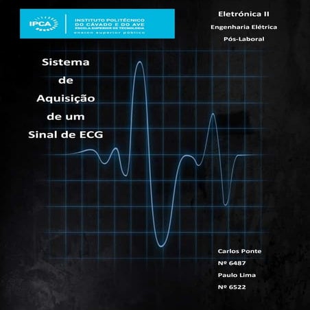 Sistema de aquisição de um sinal de ECG