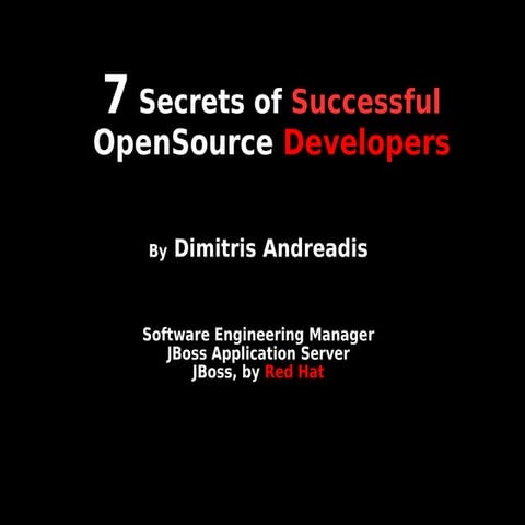 7 secrets of successful opensource developers