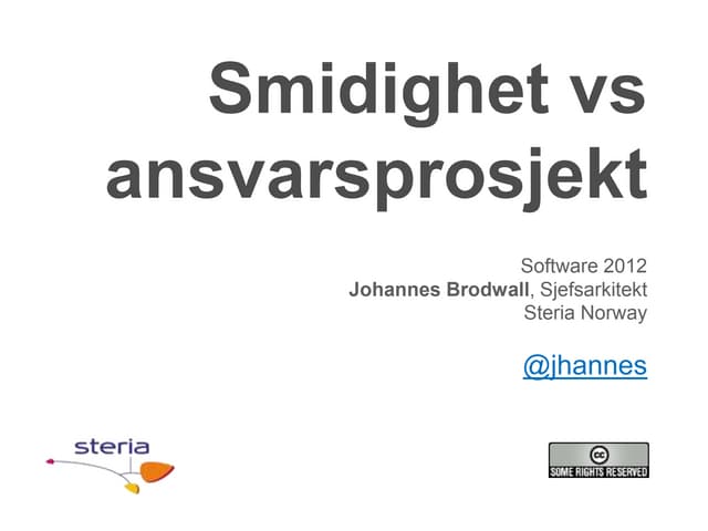 Smidig ansvarsprosjekt