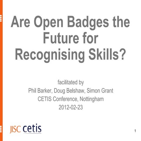 #cetis12 badge session summary