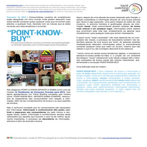 Fevereiro 2012: POINT-KNOW-BUY