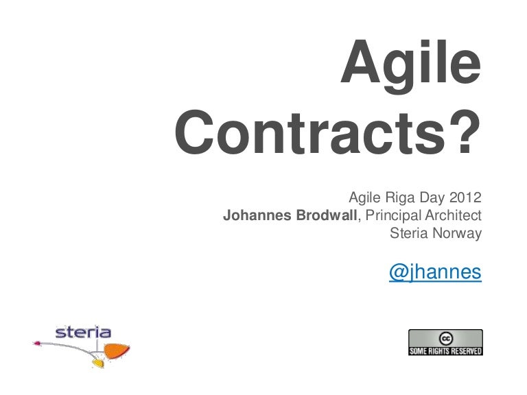 Agile Contracts agile contracts