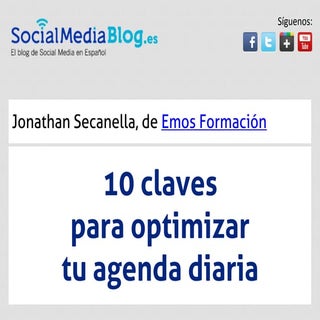 10 claves para optimizar tu agenda ...