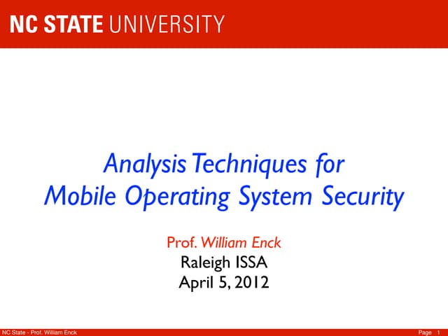 2012 04 Analysis Techniques for Mobile OS Security