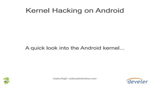 Workshop su Android Kernel Hacking