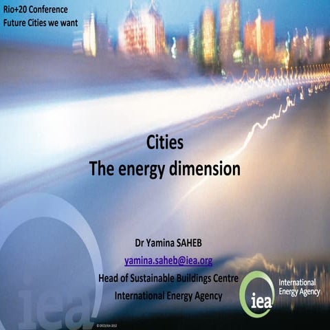 Cities: The Energy Dimension
