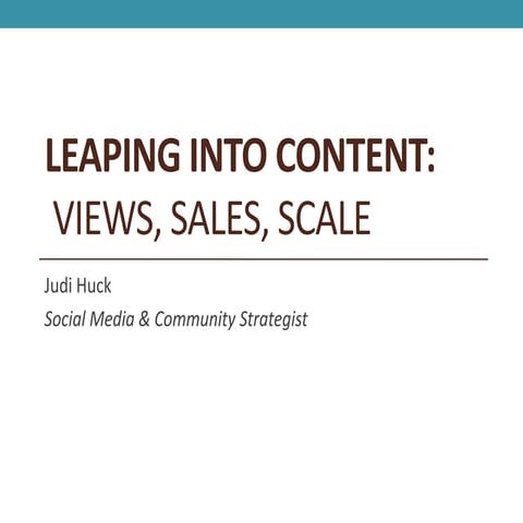 Leaping into Content