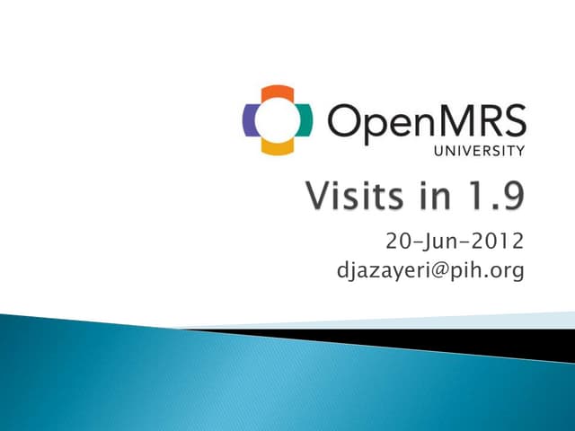 Visits in OpenMRS 1.9